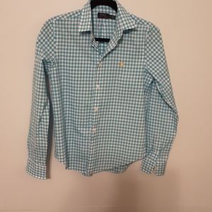 Cotton long sleeve button down shirt